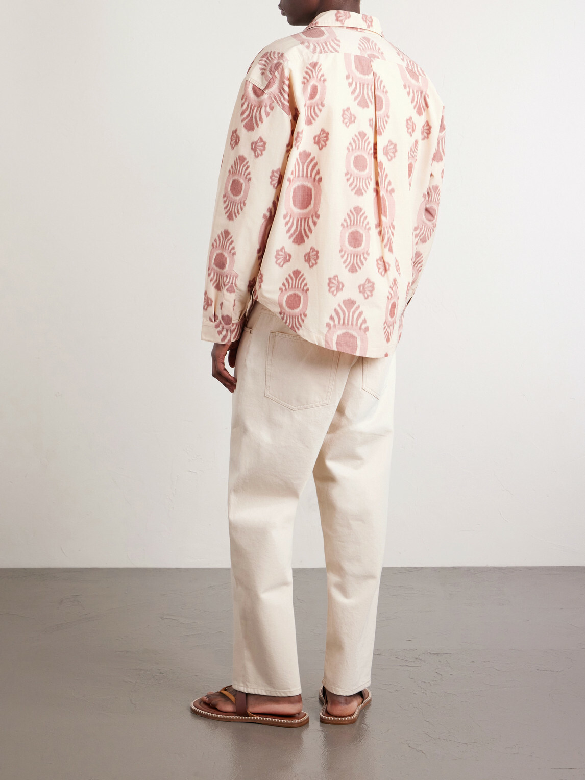 A Kind Of Guise - Alvaro Printed Cotton-Blend Canvas Jacket - Pink