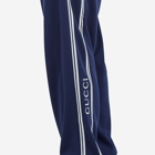 Gucci Men's Tape Track Pants in Navy