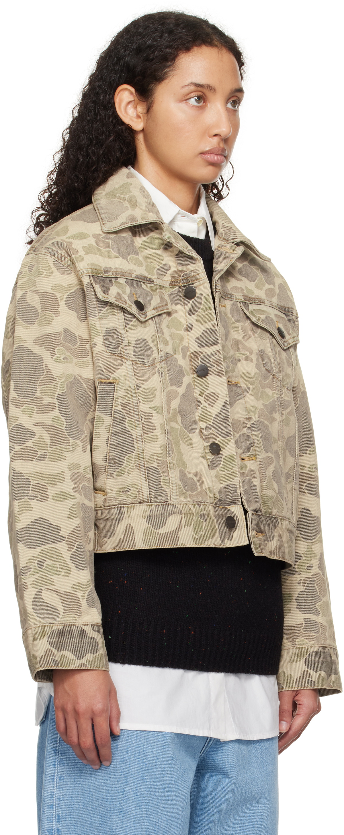 Carhartt Work In Progress Beige Duck Orell Denim Jacket Carhartt Work In Progress Beige Duck Orell Denim Jacket