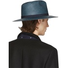 Giorgio Armani Blue Straw Hat