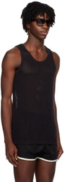 HAULIER Black 'Le Sud String' Tank Top