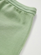 Thom Browne - Garment Dyed Wide-Leg Loopback Cotton-Jersey Shorts - Green