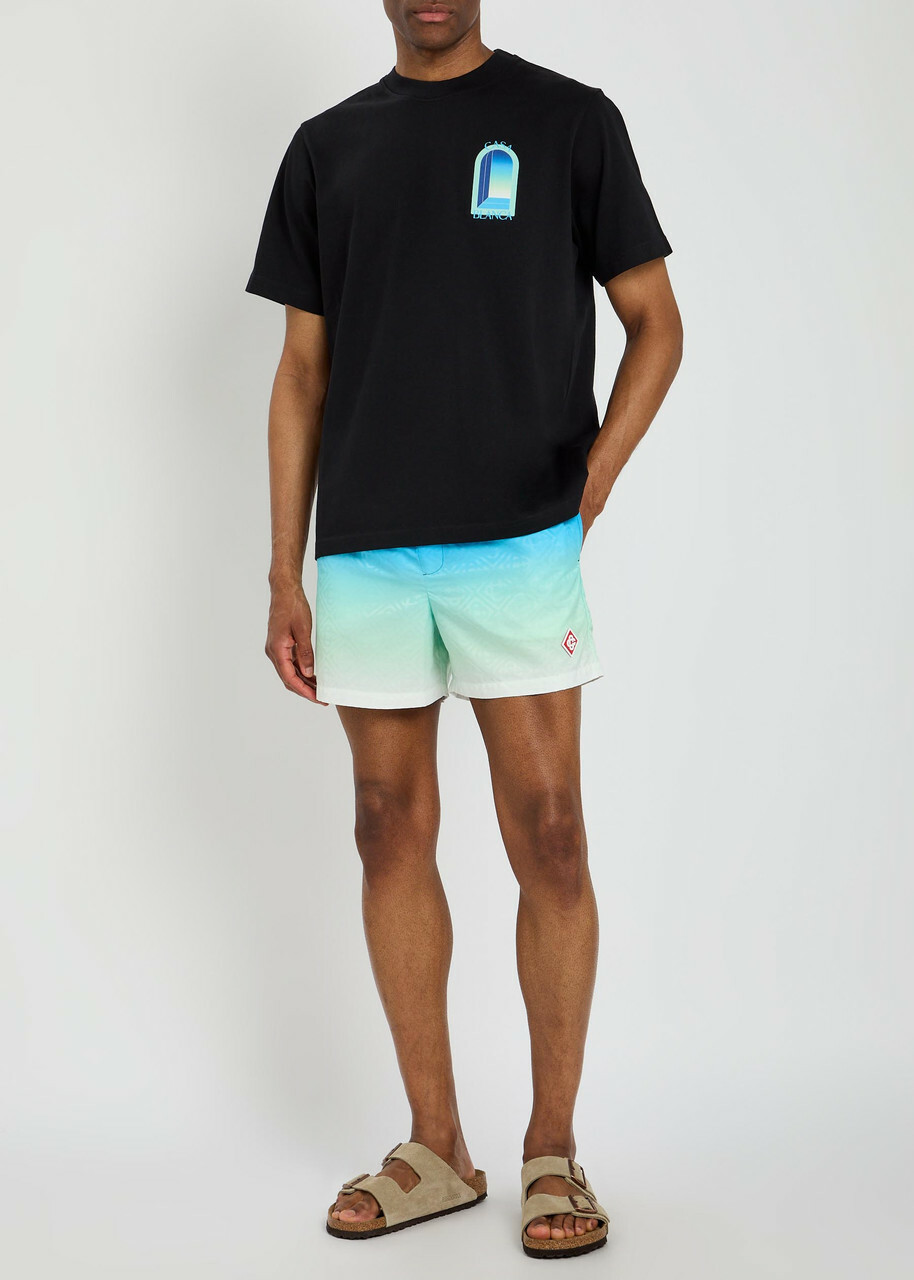 Casablanca Degradé Logo-print Shell Swim Shorts Multi 02