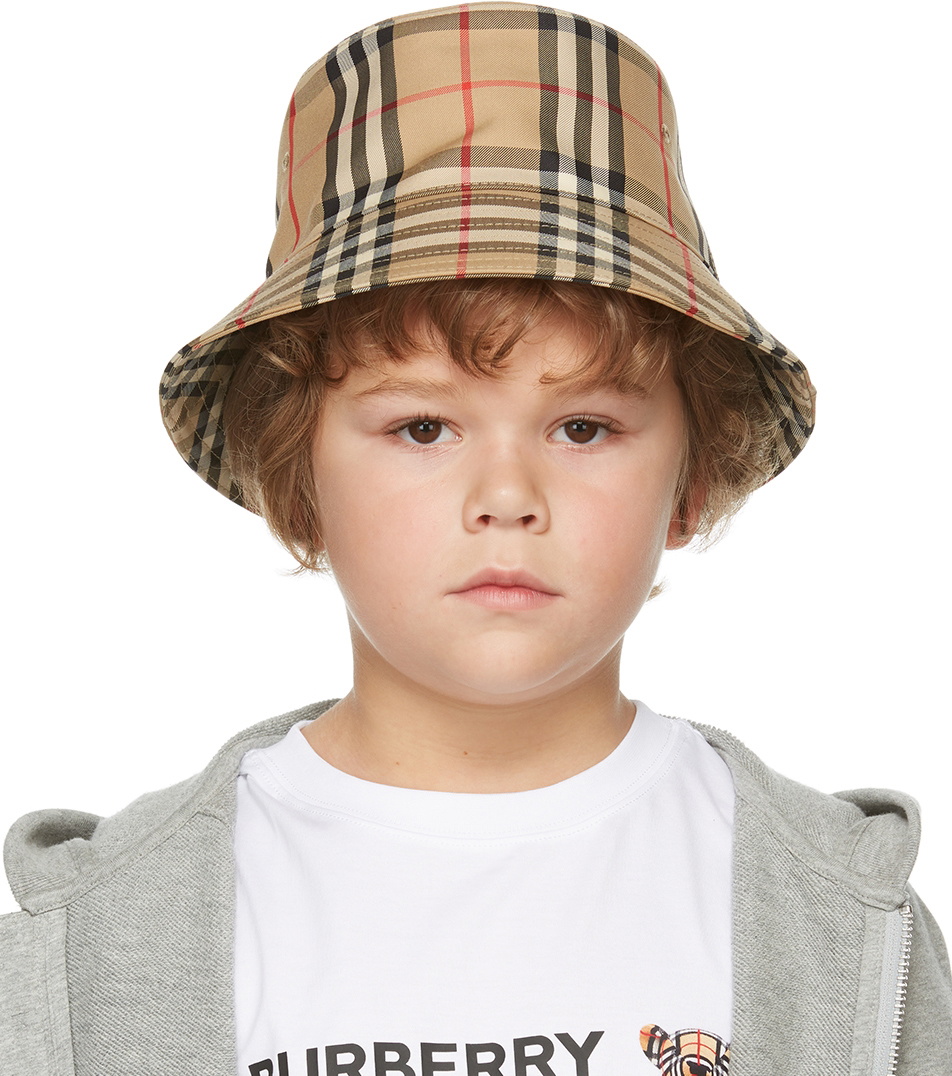 Burberry Kids Check-Print Bucket Hat