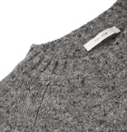 The Row - Ezra Mélange Camel Hair-Blend Sweater - Gray
