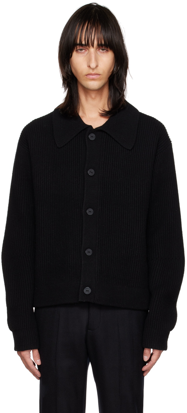 Joseph Black Cardigan Stitch Cardigan