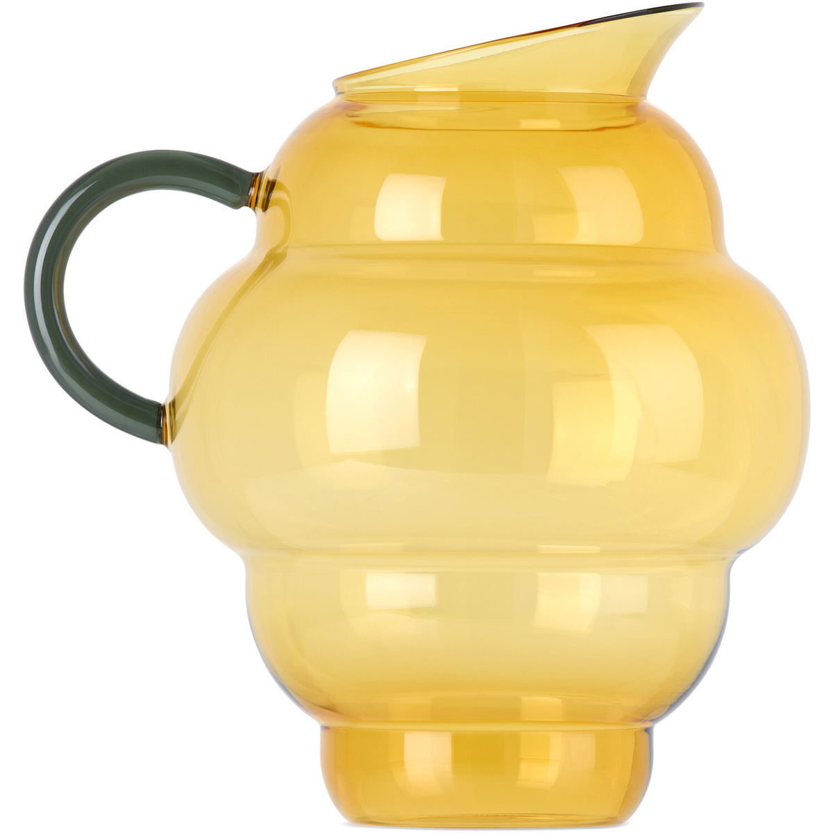POLSPOTTEN Yellow & Gray Mizu Kiri Pitcher
