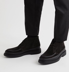 Mr P. - Jacques Leather-Trimmed Suede Desert Boots - Black