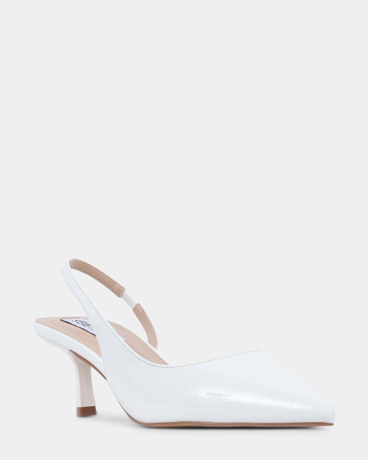 Steve Madden Devour Heels in White Patent