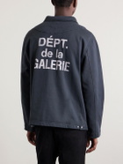 Gallery Dept. - Montecito Logo-Print Cotton-Jersey Jacket - Black