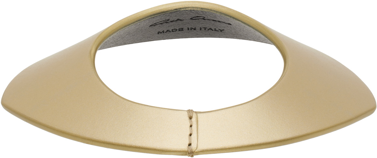 Rick Owens Gold Hollywood Anthem Bangle Bracelet