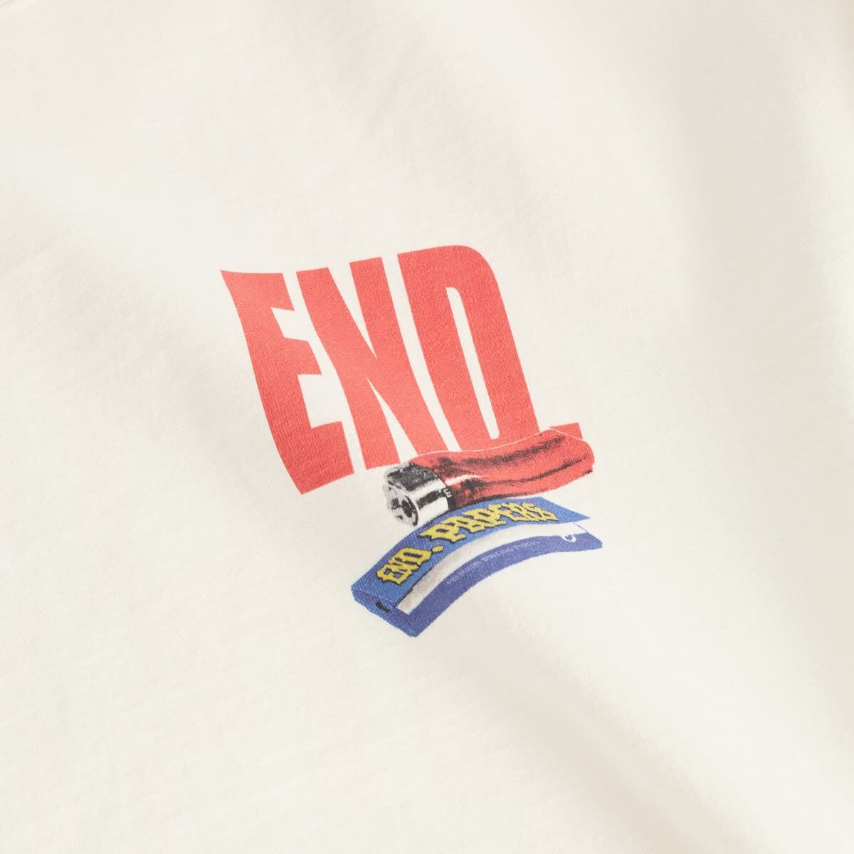 END. Off-Licence T-Shirt in Ecru