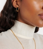 Toteme Signature enamel gold-plated hoop earrings