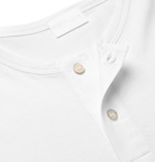 Handvaerk - Pima Cotton-Jersey Henley T-Shirt - White