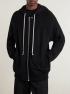 Rick Owens - Organic Cotton-Terry Zip-Up Hoodie - Black