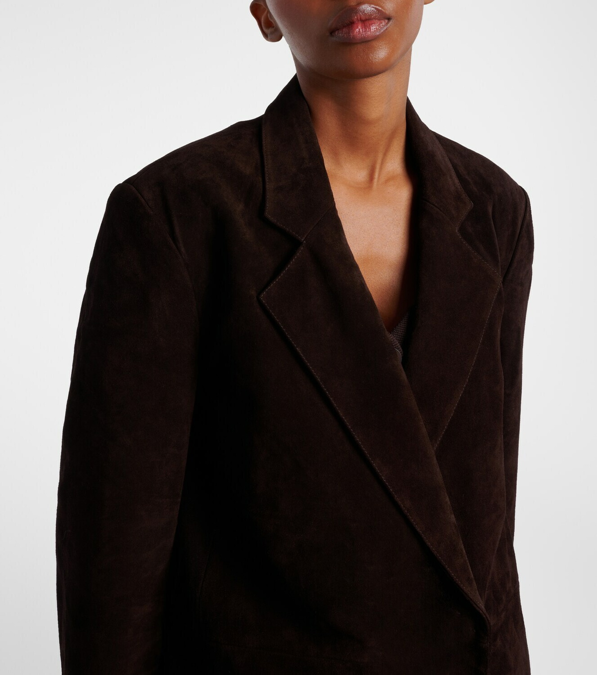Staud Sabine suede coat