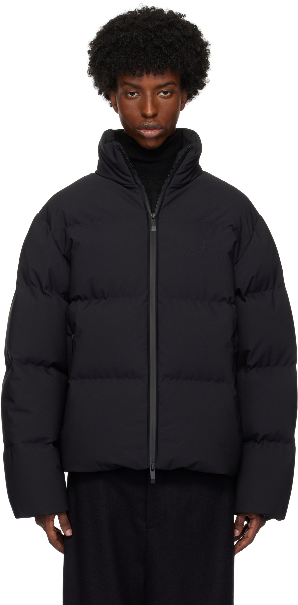 Moncler Black Misonet Short Down Jacket Moncler