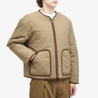 Checks Downtown Men's Reversible Liner Jacket in Olive/Orange
