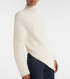Alaïa Asymmetric wool and cashmere sweater