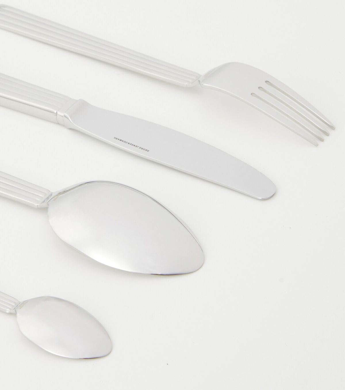Georg Jensen Bernadotte 16-piece stainless steel cutlery set by Sigvard Bernadotte