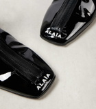 Alaïa Sneaker faux patent leather ankle boots