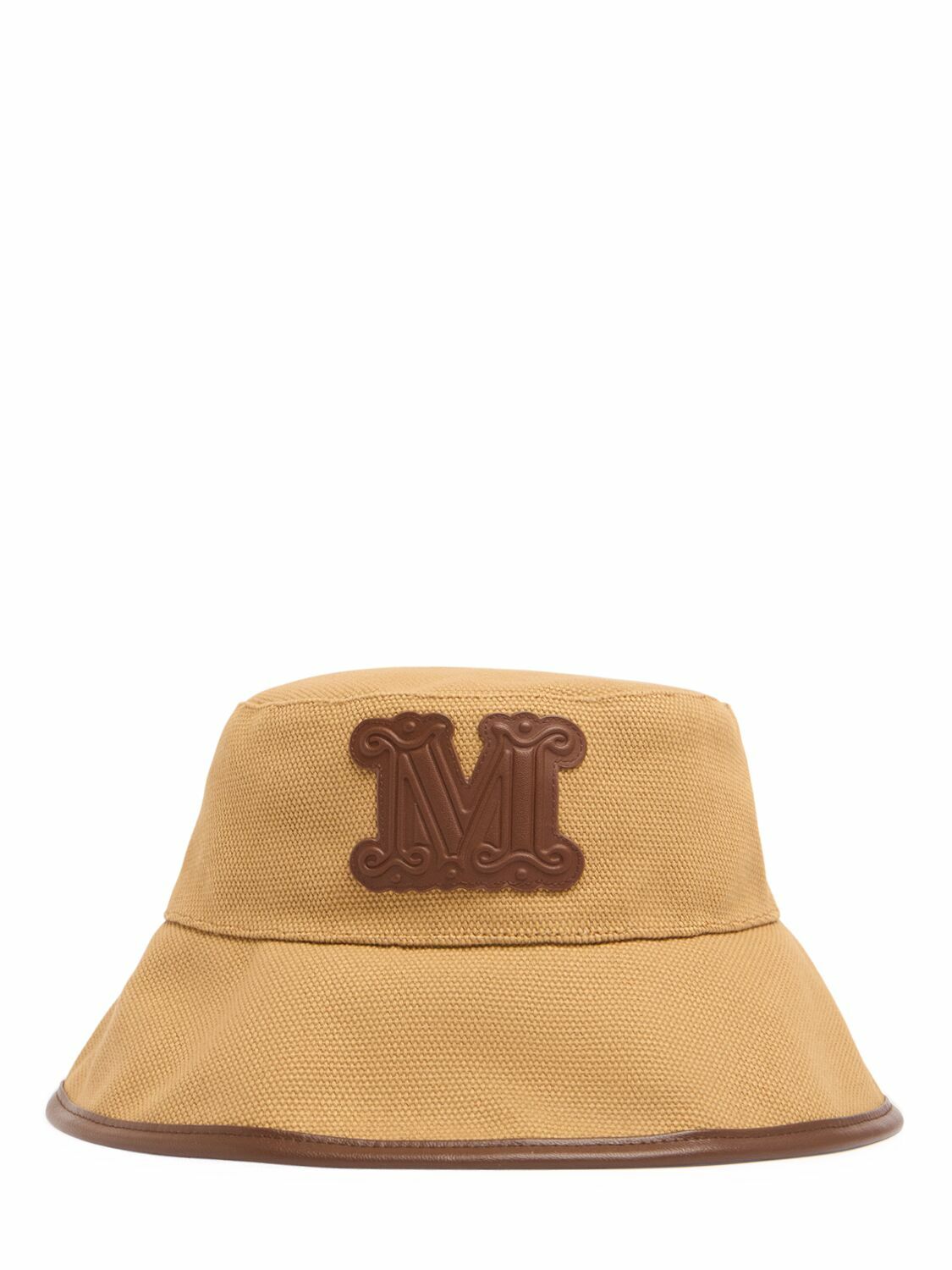 【Max Mara】 Esperia canvas bucket hat MAX MARA Esperia Canvas Bucket Hat Max Mara
