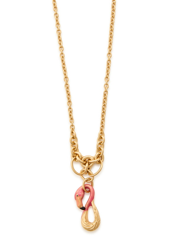 Photo: Chloe The Chloé Tropicus Enamelled Necklace - Pink - One Size