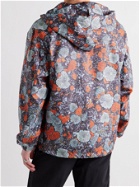 MCQ - Albion Appliquéd Printed Shell Hooded Jacket - Orange