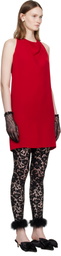 Valentino Red Cady Couture Minidress