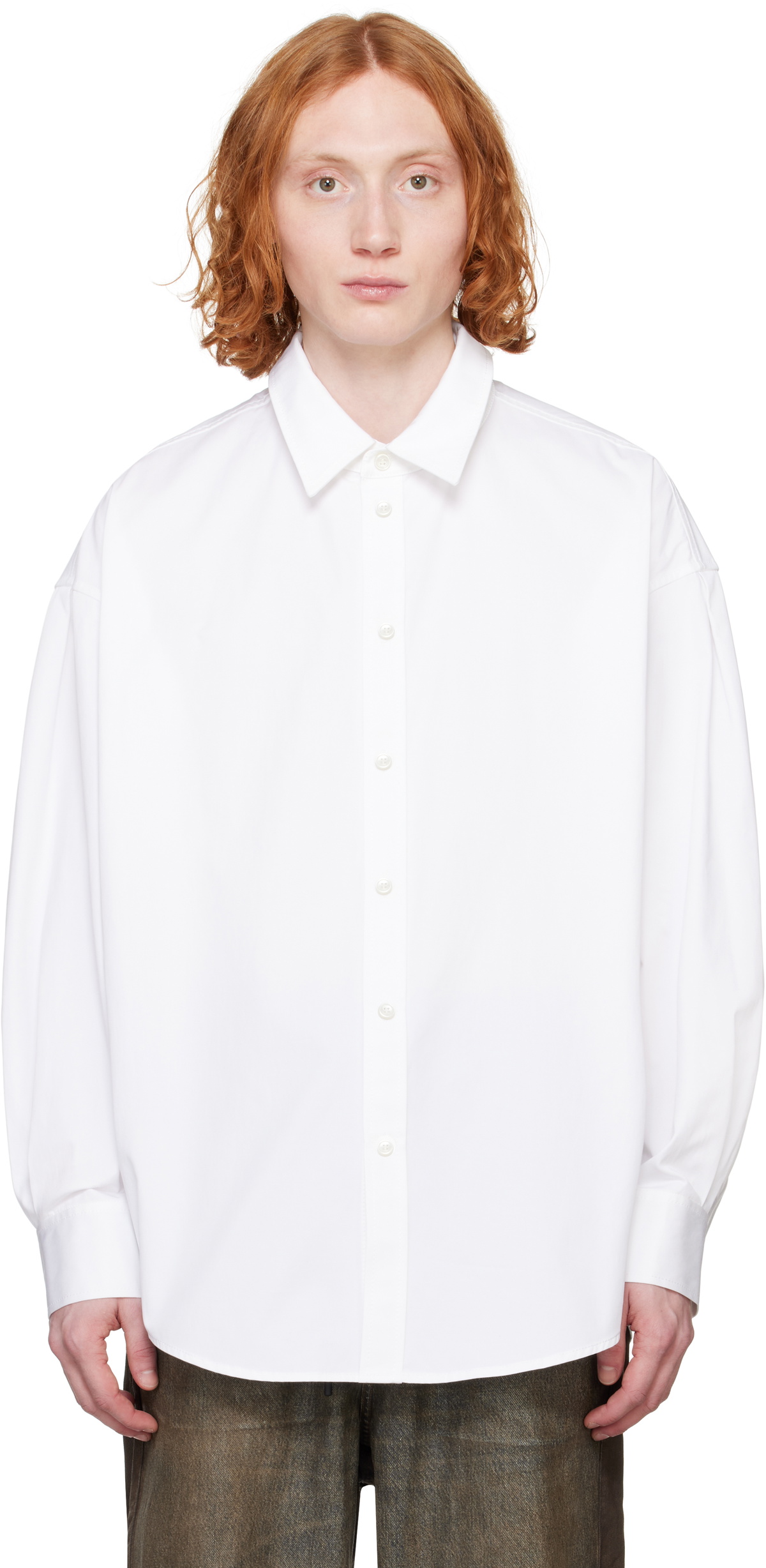 Alexander Wang White Classic Button-Up Shirt