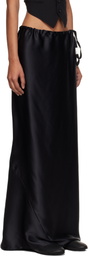 Ann Demeulemeester Black Eveline Long Bias Maxi Skirt