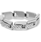 Balenciaga - Logo-Engraved Silver-Tone Chain Bracelet - Silver