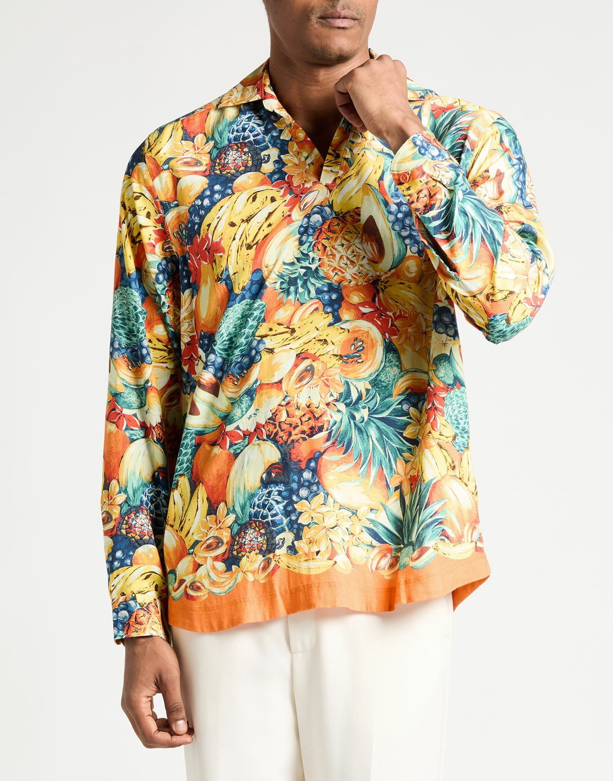 Orlebar Brown Mens Shirt in Yellow