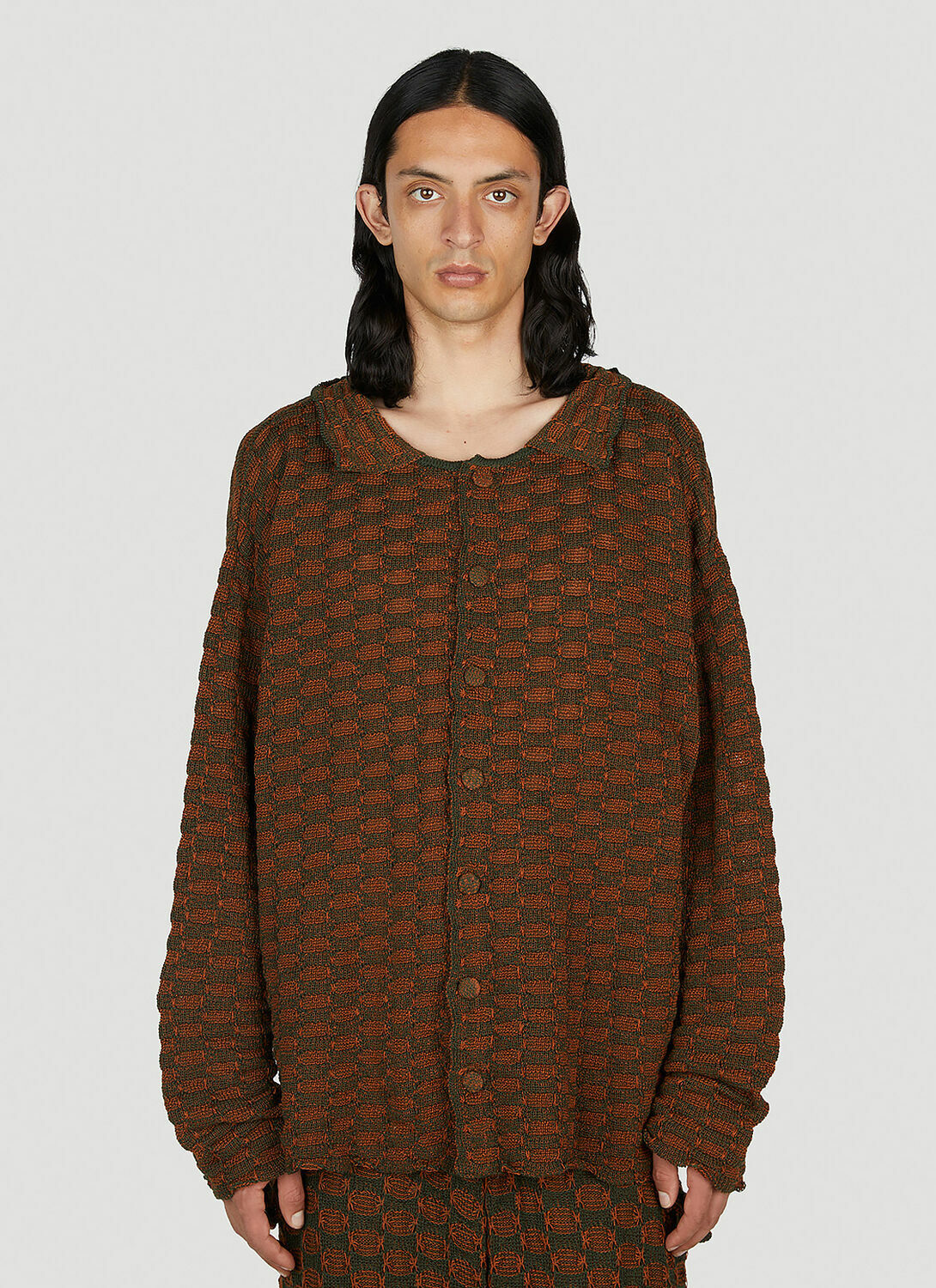 Isa Boulder Sphere Knit Long Sleeved Cardigan