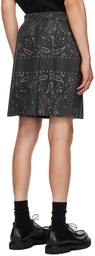 sacai Gray Printed Shorts