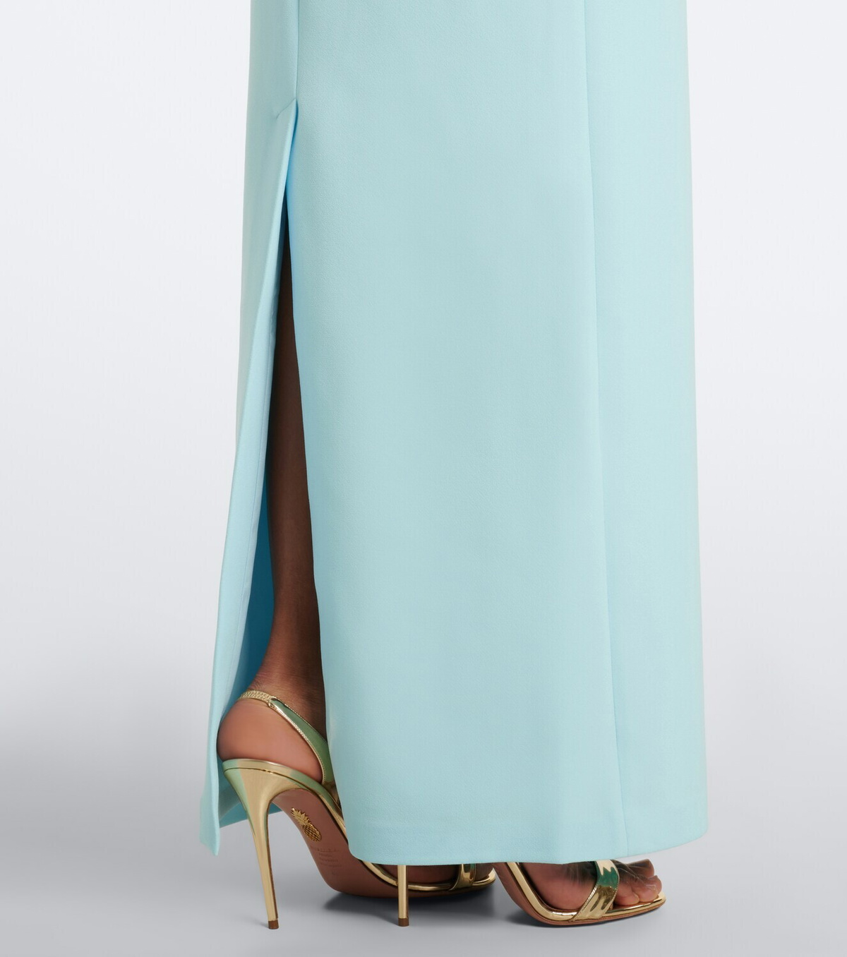 Safiyaa Blanchette one-shoulder crêpe gown