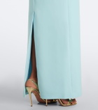 Safiyaa Blanchette one-shoulder crêpe gown