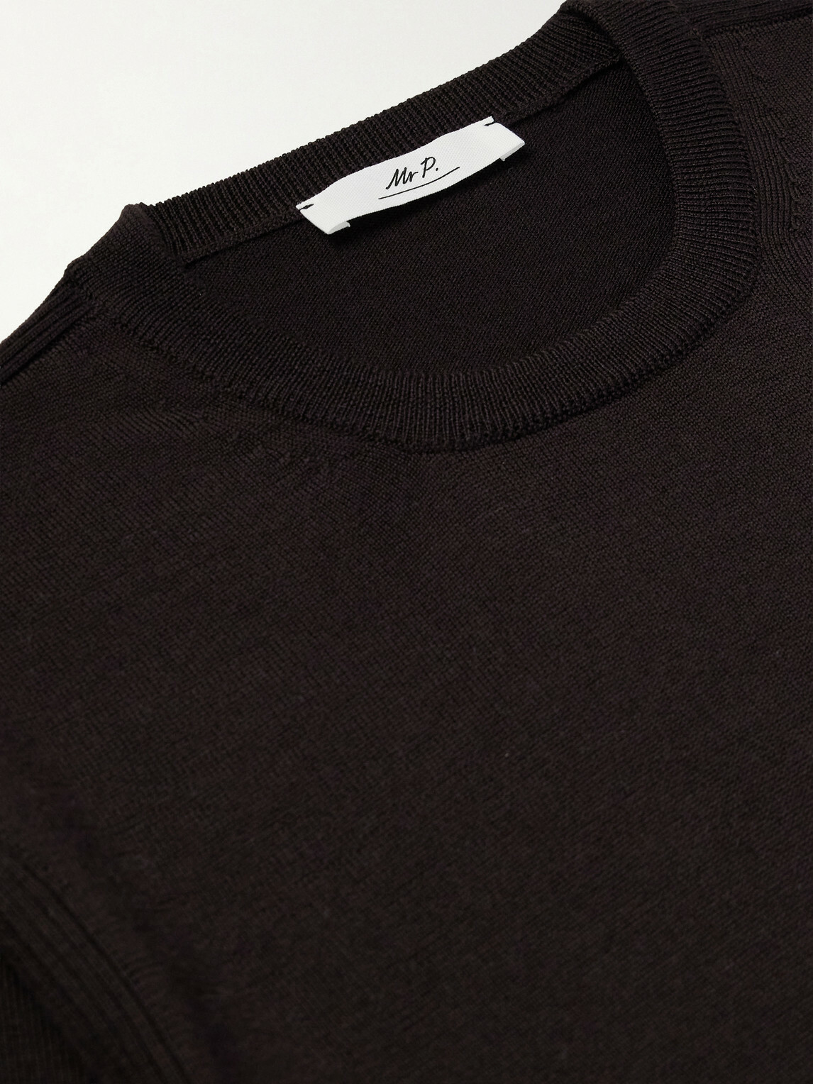 Mr P. - Merino Wool T-Shirt - Brown