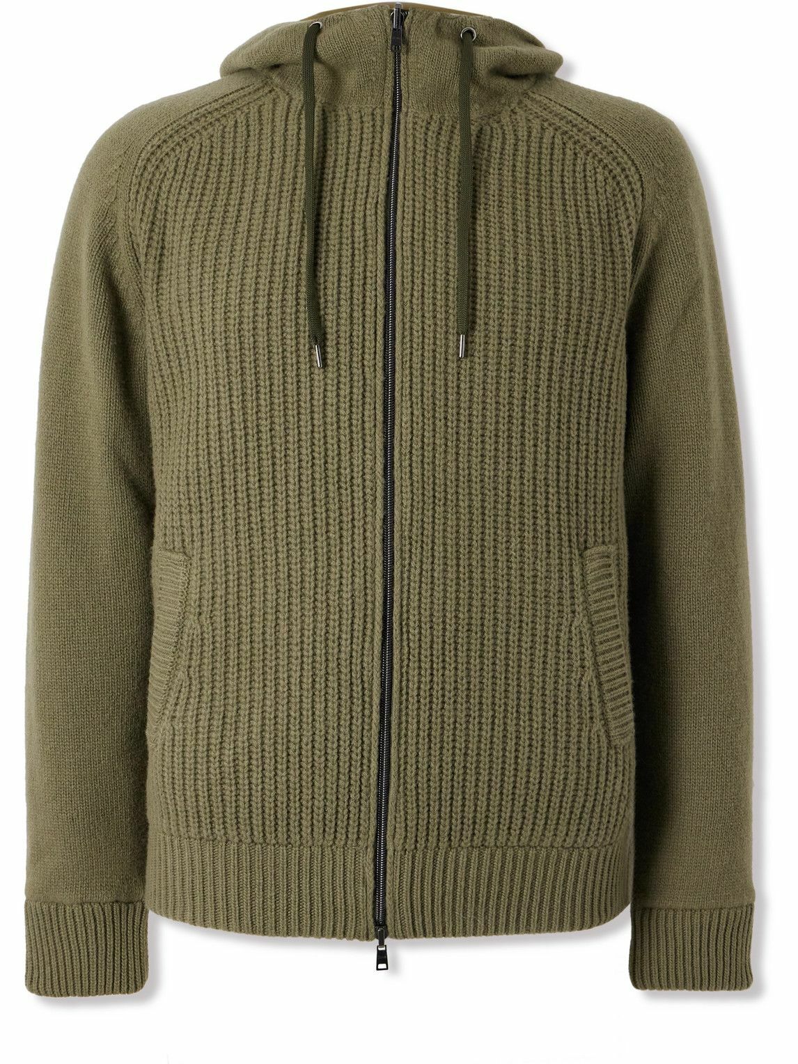 Herno - Resort Reversible Wool Hooded Bomber Jacket - Green