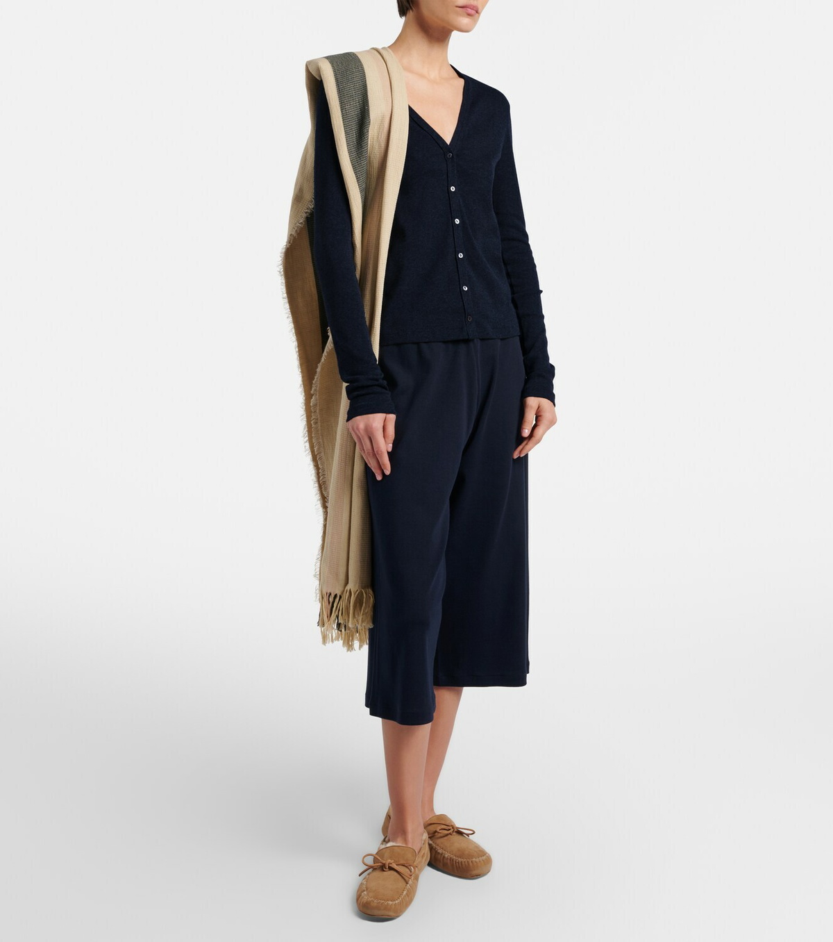 The Row Cadia cotton and linen scarf