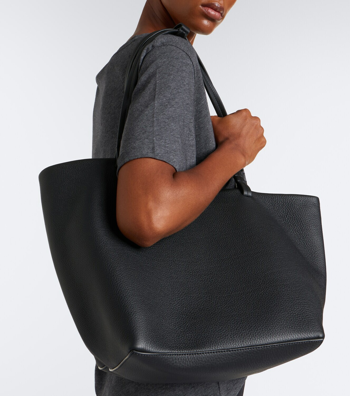 The Row Park Tote Three leather shopper