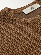 Séfr - Recycled Stretch-Jersey T-Shirt - Brown