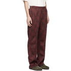 Needles Burgundy Jacquard Track Pants