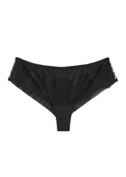 Simone PÉRÈLE Intrigue Embroidered Tulle Briefs Black