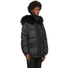 Mr and Mrs Italy Black Down Cropped Jacket