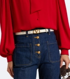 Valentino Garavani VLogo reversible leather belt