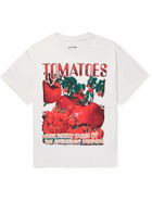 Story Mfg. - Grateful Printed Organic Cotton-Jersey T-Shirt - Red