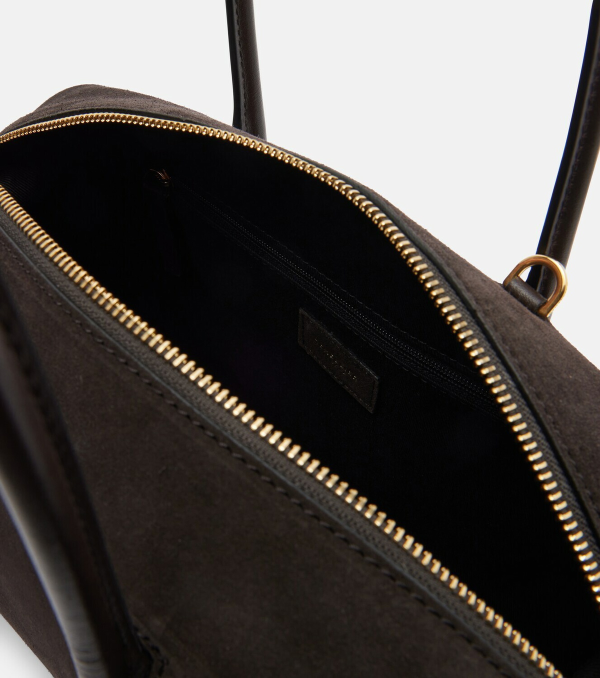 DeMellier Stockholm Midi suede top-handle bag