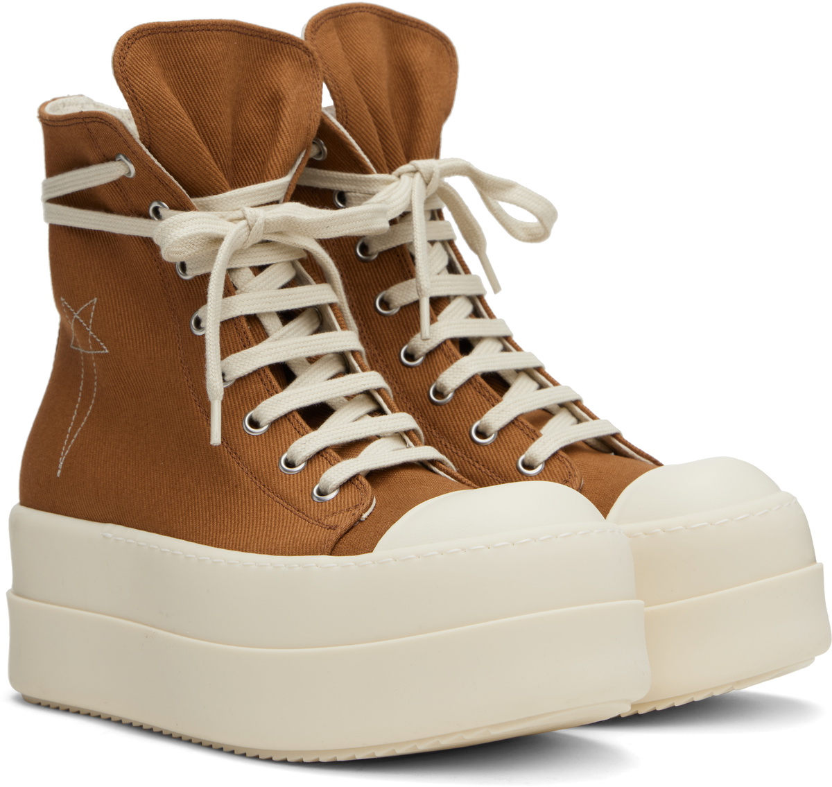 【RICK OWENS】Hollywood Double Bumper Sneaks スニーカー Black Hollywood Double Bumper Sneaks Sneakers by Rick Owens