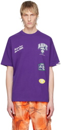 AAPE by A Bathing Ape Purple Theme T-Shirt